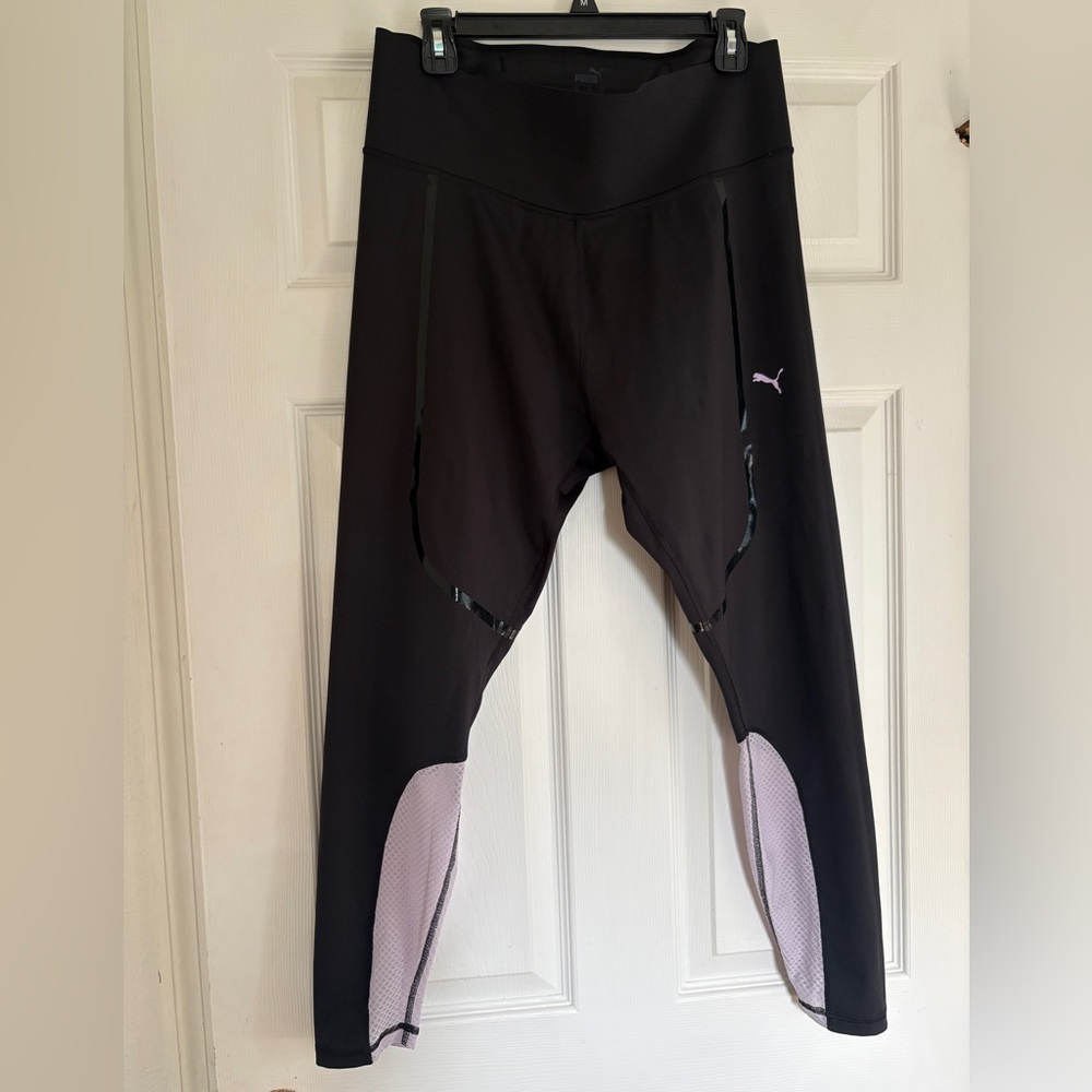 Puma Leggings in Black with Breathable Fabruc Accents